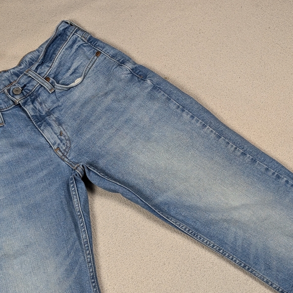 Levi's 514 Men's 29x30 Blue Jeans Stretchy Straight Leg Faded Medium Wash - Picture 6 of 16